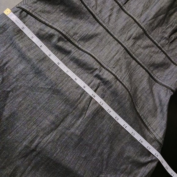 Calvin Klein Charcoal Grey Cotton Sheath Dress in Charcoal Grey Size 6‎ - Picture 13 of 14